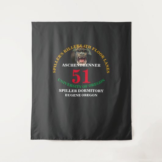 オレゴン大学寮 Team ジャージ タペストリー (正面)