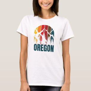 オレゴン山レトロヴィンテージ Tシャツ