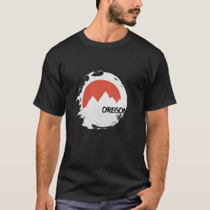 オレゴン山脈USAハイキングアウトドアレトロロングSl Tシャツ
