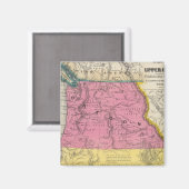 オレゴン州とアッパーカリフォルニア州 マグネット (正面/裏面)