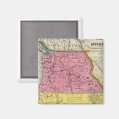 オレゴン州とアッパーカリフォルニア州 マグネット (正面/裏面)