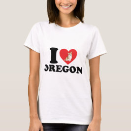 オレゴン州とコルギ州が大好き Tシャツ
