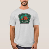 オレゴン州のキャンプ Mt. Hood Wilderness Tシャツ (正面)