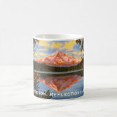 オレゴン州のクリスタル湖ホー澄んド山失った コーヒーマグカップ (中央)