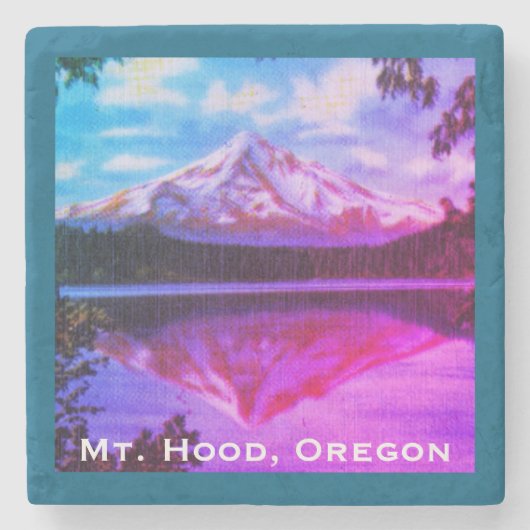 オレゴン州のクリスタル湖ホー澄んド山失った ストーンコースター (正面)