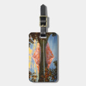 オレゴン州のクリスタル湖ホー澄んド山失った ラゲッジタグ (正面縦)