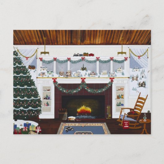 オレゴン州のクリスマス シーズンポストカード (正面)