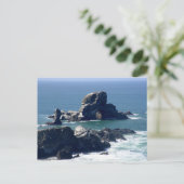 オレゴン州のコースト・ポストカードのシールロック ポストカード (スタンド正面)