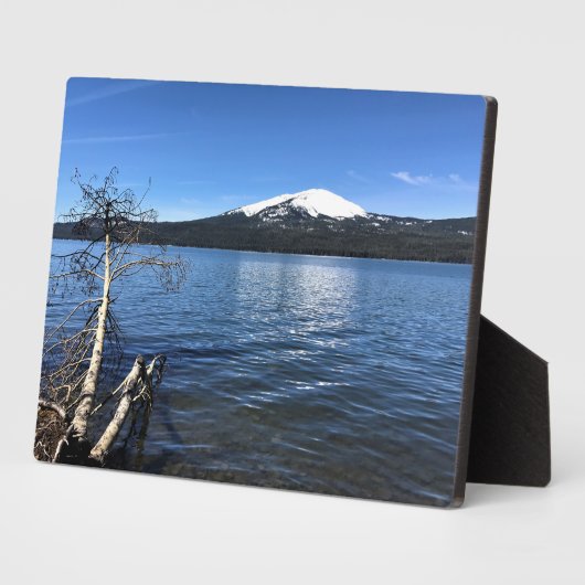 オレゴン州のダイヤモンド湖 フォトプラーク (側面)