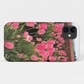オレゴン州のフィールドにピンクと赤のチューリップ Case-Mate iPhoneケース (裏面(横))