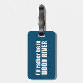 オレゴン州のフッド・リバーに行きたい ラゲッジタグ (裏面縦)