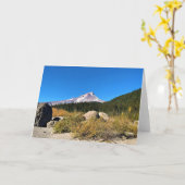 オレゴン州のフード山 カード (黄色い花)