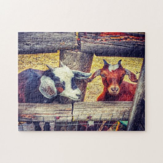 オレゴン州のヤギ族フッド川。 ジグソーパズル (横)