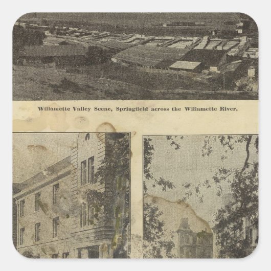 オレゴン州のユージーンについて スクエアシール (正面)