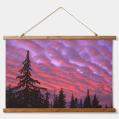 オレゴン州の三人の姉妹ウィルダネス 吊り下げ型タペストリー (正面)