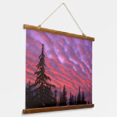 オレゴン州の三人の姉妹ウィルダネス 吊り下げ型タペストリー (傾斜あり)