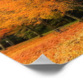 オレゴン州の公園の秋 ポスター (角)