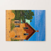 オレゴン州の古いヘイハウスホテル。 ジグソーパズル (横)