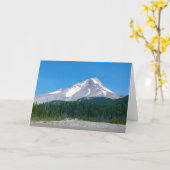 オレゴン州の夏のフード山 カード (黄色い花)