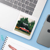 オレゴン州の大学町 ユージーン シール (ノートパソコンとiPhone)