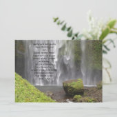 オレゴン州の息をのむような滝のウェディング 招待状 (スタンド正面)