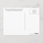 オレゴン州の旅行写真：クロウンポイント ヴィスタハウス ポストカード (裏面)