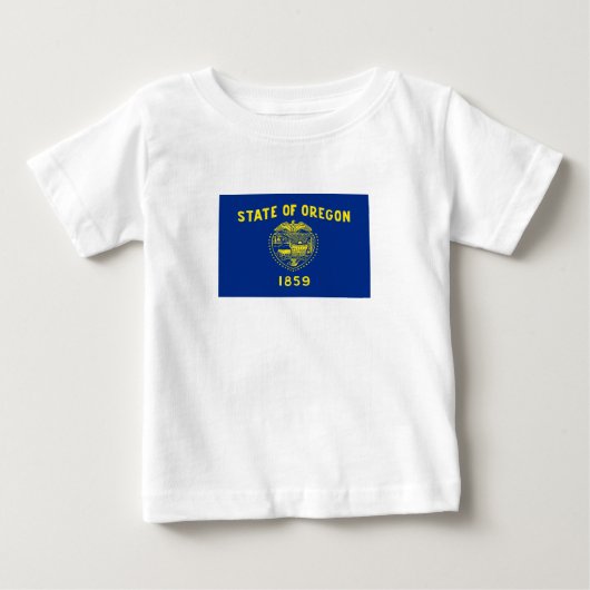 オレゴン州の旗 ベビーTシャツ (正面)