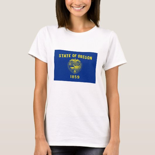オレゴン州の旗 Tシャツ (正面)