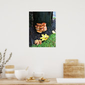 オレゴン州の木のキノコ ポスター (キッチン)