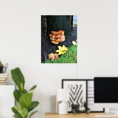 オレゴン州の木のキノコ ポスター (ホームオフィス)