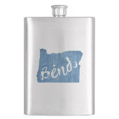 オレゴン州の木目 フラスク (正面)