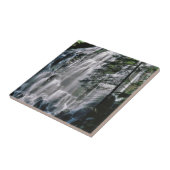 オレゴン州の森の滝 タイル (側面)