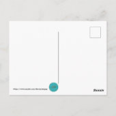 オレゴン州の湖に浮かぶフード山とその反射 ポストカード (裏面)