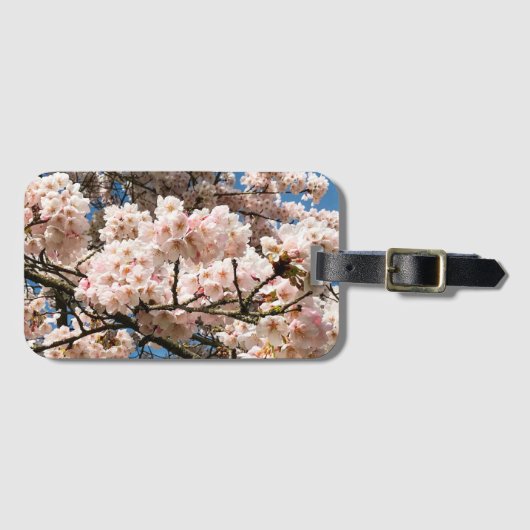 オレゴン州の満開の桜 ラゲッジタグ (正面横)
