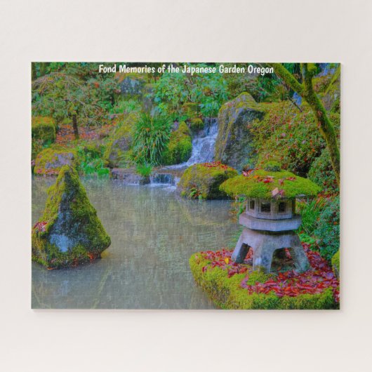 オレゴン州の秋の日本庭園 ジグソーパズル (横)