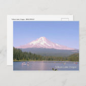 オレゴン州の美しいトリリウム湖 ポストカード (正面/裏面)