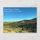 オレゴン州の農村部、ジュントゥラ州、マラウール郡、オレゴン ポストカード (正面)