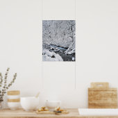 オレゴン州の雪のような白いクリーク風光明媚な島 ポスター (キッチン)