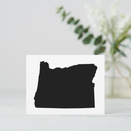 オレゴン州への独自の移行を発表 ポストカード (スタンド正面)