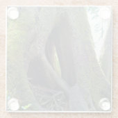 オレゴン州アストリアのカテドラルツリー ガラスコースター (裏面)