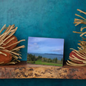 オレゴン州アストリアの列からのビュー フォトプラーク (側面)