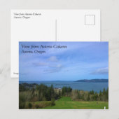 オレゴン州アストリアの列からのビュー ポストカード (正面/裏面)
