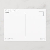 オレゴン州アストリアの列からのビュー ポストカード (裏面)