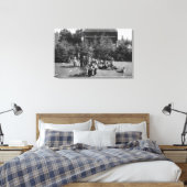 オレゴン州アストリアインディアン戦争ダンス キャンバスプリント (インサイチュ (寝室))