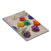 オレゴン州アメリカガラスカラフルが砂丘に浮く ノートブック (右側)