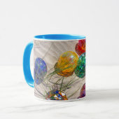 オレゴン州アメリカガラスカラフルが砂丘に浮く マグカップ (正面左)