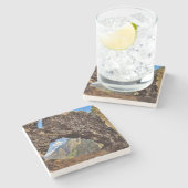 オレゴン州アメリカコロンビア川のエイジアーチの岩 ストーンコースター (横)