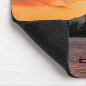 オレゴン州アメリカブルーレイクアンドマウントフードアットサンライズ マウスパッド (コーナー)