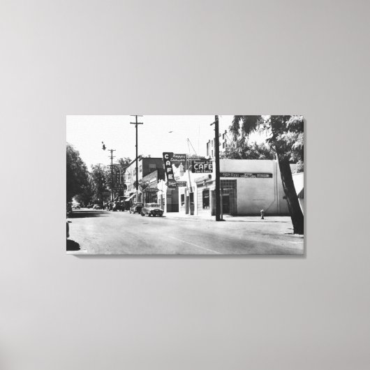 オレゴン州アーリントンのメイン通りビュー写真 キャンバスプリント (正面)