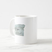 オレゴン州イラストレーション コーヒーマグカップ (正面左)